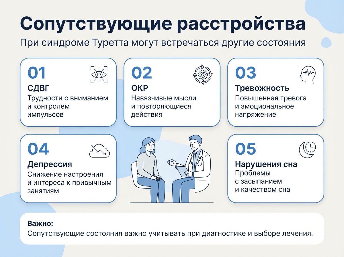 Лечение синдрома Туретта в Арамиле инфографика